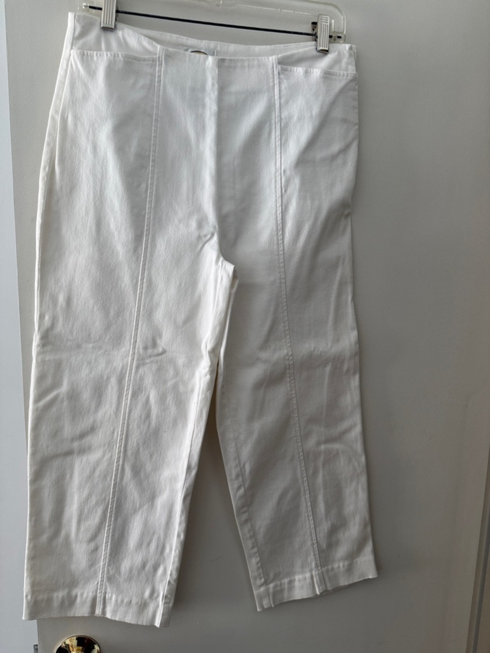 Talbots White Cropped Ankle Pants